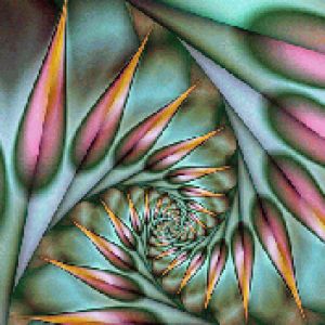 Farbige Spiral-Abstrakte Kunst