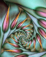 Farbige Spiral-Abstrakte Kunst
