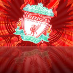 Hintergrund mit Liverpool FC Logo