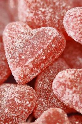Süße Herzförmige Gummibärchen
