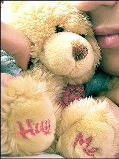 Süßer Teddybär Umarmung
