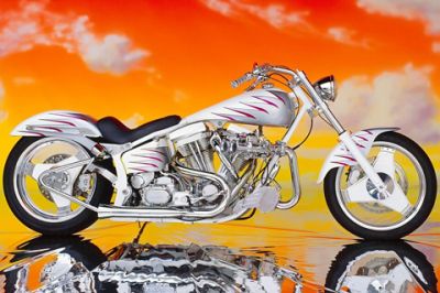 Stylisches Custom-Motorrad