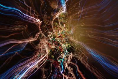Bunte Abstrakte Lichtspuren