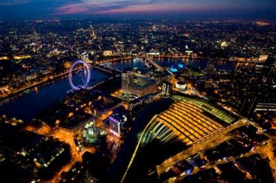 London Skyline bei Nacht
