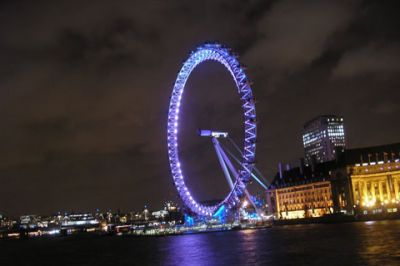 London Eye bei Nacht