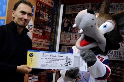 Maskottchen der Hockeymeisterschaft