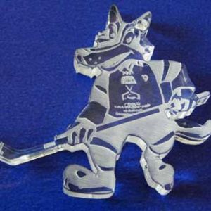Hockey-Wolf-Maskottchen
