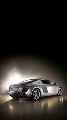 Elegantes Silbernes Sportauto