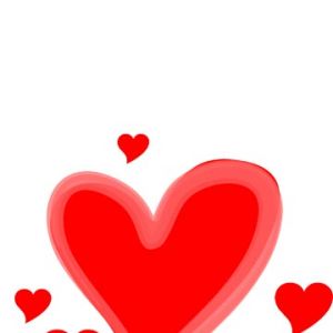 Rote Herzillustration
