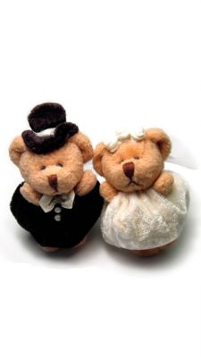Niedliche Hochzeitsbären