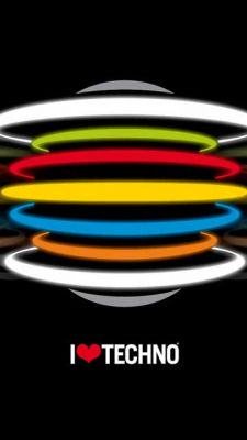 I Love Techno Hintergrund