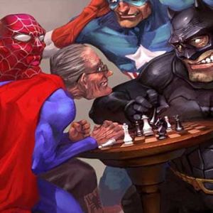 Superhelden Spielen Schach