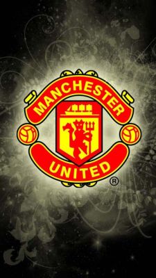 Hintergrund mit Manchester United Logo