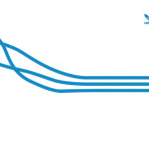 Adidas Blaues Schnürsenkel Design