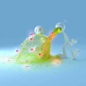Illustration von Liebe und Freude