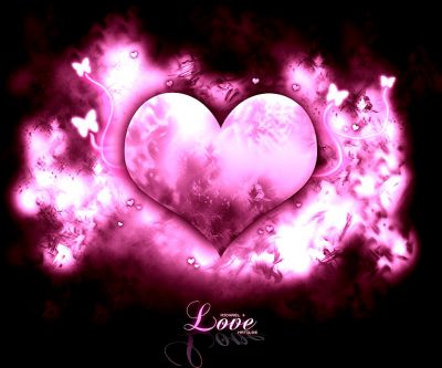 Rosa Herz Liebe Hintergrund