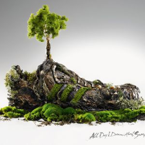 Natur-inspiriertes Schuhkunstwerk