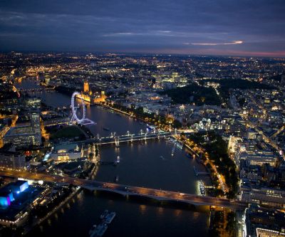 London Skyline bei Nacht