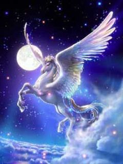 Majestätisches Geflügeltes Einhorn