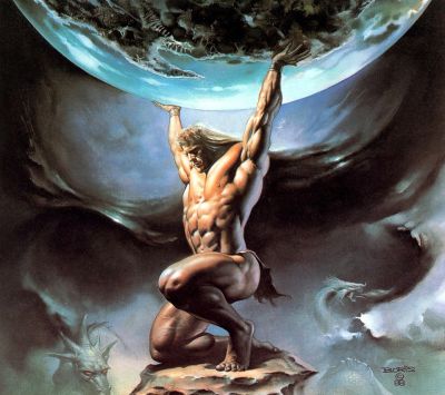 Atlas Hält die Welt