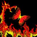 Kunst des Feuerdrachen und Schmetterlings