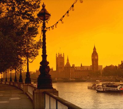 Sonnenuntergang über London