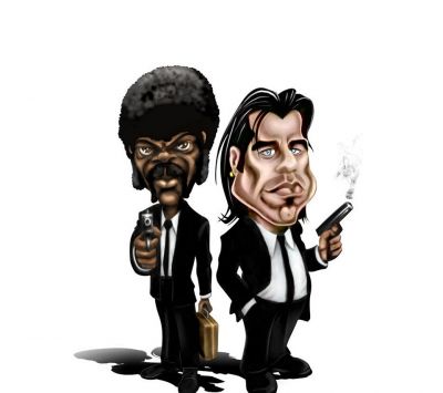 Pulp Fiction Charaktere Kunst