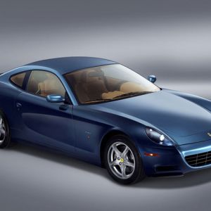 Blaues Sportauto Ferrari