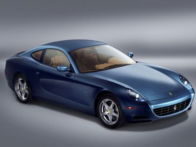 Blaues Sportauto Ferrari