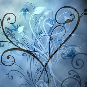 Elegantes Florales Herzdesign
