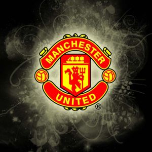 Hintergrund mit Manchester United Logo