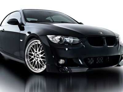 BMW Schwarzes Auto Hintergrundbild
