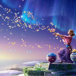 Fantastische Aurora Landschaft