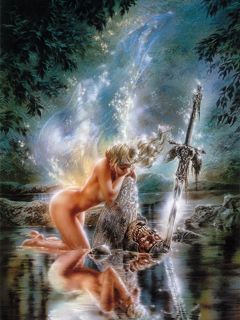 Fantasie Fee und Schwert