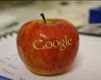 Google-Logo auf Apfel