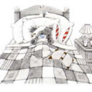 Niedliche Schlafenszeit-Illustration
