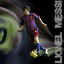 Fußballaktion von Lionel Messi