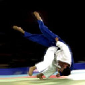 Dynamische Judo-Aktion
