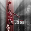 Basketball-Aktion von Michael Jordan