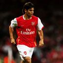 Arsenal Fußballspieler in Aktion