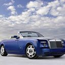 Luxusblauer Cabrio