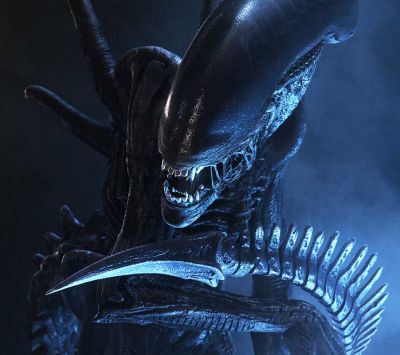 Hintergrund mit Alienwesen