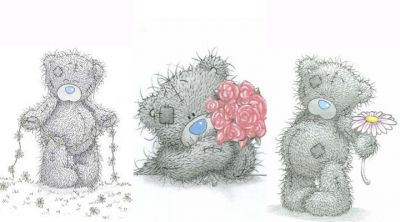 Niedliche Teddybär-Illustrationen