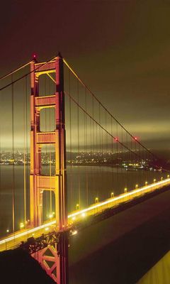 Golden Gate Brücke bei Nacht