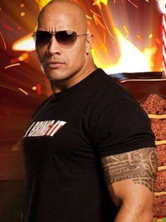 Dwayne Johnson Action Pose