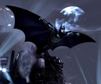 Batman Fliegt über Gotham