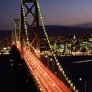 Golden Gate Brücke bei Nacht