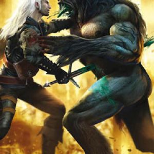 Geralt gegen das Monster Kampf