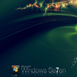 Abstraktes Design von Windows 7