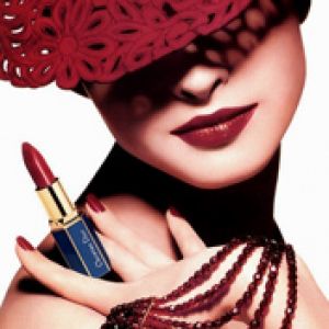 Elegante Rote Lippenstift Mode